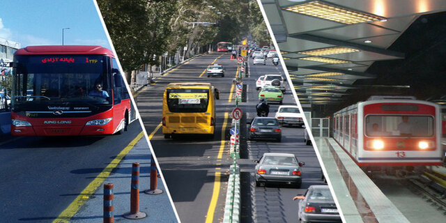 افزایش کرایه های تاکسی، اتوبوس و مترو از ابتدای اردیبهشت