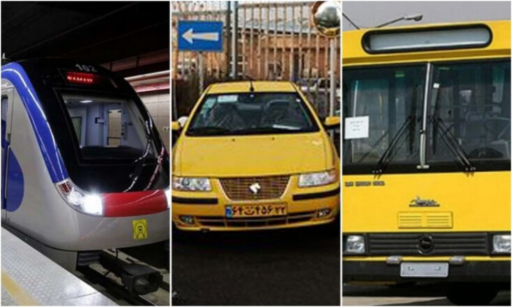 چقدر نرخ کرایه تاکسی و بلیت مترو در سال 1400 افزایش می یابد؟